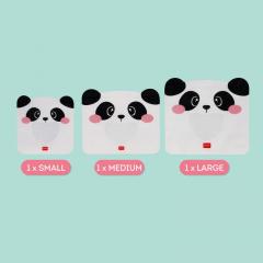 Set 3 pungi alimente - Snack Bags - Panda