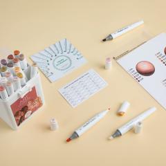 Set 24 markere - Ohuhu Kaala - Skin Tones Broad & Fine