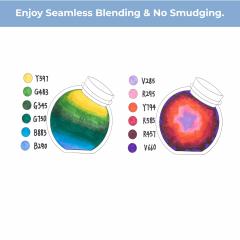 Set 24 markere - Ohuhu Kaala - Broad & Fine Basic Tones