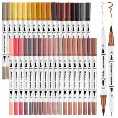 Set 36 markere - Ohuhu Dual Tips - Skin Tones