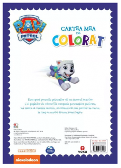 Patrula Catelusilor. Cartea mea de colorat. Misiune de salvare