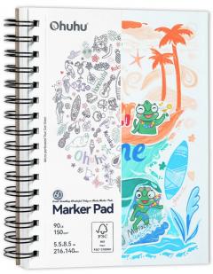 Caiet de schite - Ohuhu Marker Pad (14 x 21.6 cm)