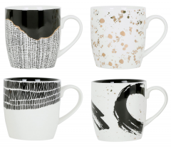 Set 4 cani - Box Ligne White & Black