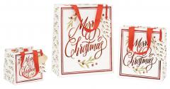 Punga cadou - Classics - Merry Christmas Rouge - Medium Bag