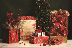 Punga cadou - Stephanie Dyment - Festive Floral Gold - Shopper Bag