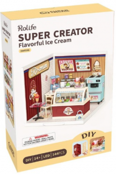 Puzzle 3D 144 piese - Minicasuta Flavorful Ice Cream