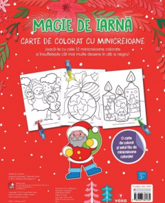 Magie de iarna. Carte de colorat. 12 creioane mici pentru maini de pitici
