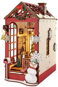 Puzzle 3D 289 piese - Cotor de carte Seara de Craciun