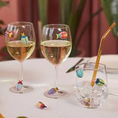 Set 8 marcatoare pahare - The Beetles