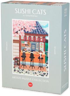 Puzzle 1000 piese - Sushi Cats