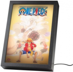Poster inramat si iluminat - One Piece - Luffy