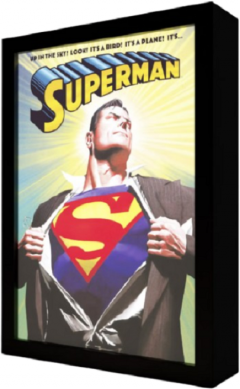 Poster inramat si iluminat - Superman