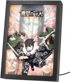 Poster inramat si iluminat - Attack On Titan