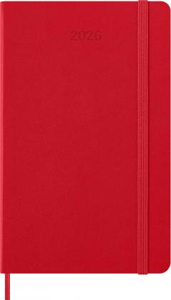 Agenda 2026 - Moleskine Classic 12 Months Daily Planner - Hardcover, Large (Red)