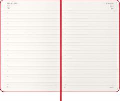 Agenda 2026 - Moleskine Classic 12 Months Daily Planner - Hardcover, Large (Red)
