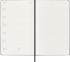 Agenda 2026 - Moleskine Classic 12 Months Weekly Planner - Hardcover, Large (Black)