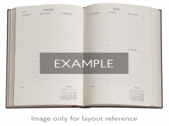Agenda 2026 - Paperblanks - Anemone (William Kilburn) - Midi 12-Month Vertical Hardcover Flexi