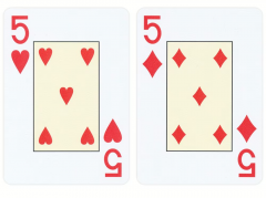 Carti de joc - Copag Gold Texas Hold Em Plastic Jumbo Index - Rosu