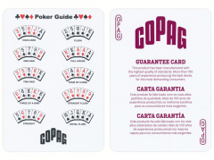 Carti de joc - Copag Gold Texas Hold Em Plastic Jumbo Index - Rosu