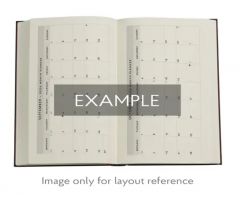 Agenda 2026 - Paperblanks - Blue Luxe (Luxe Design) - Midi 12-Month Day-at-a-Time Hardcover Flexi