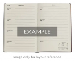 Agenda 2026 - Paperblanks - Renoir, Letter to Morisot (1892) (Embellished Manuscripts Collection) - Midi 12-Month Horizontal Hardcover Flexi