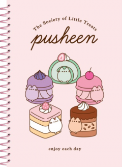 Caiet spiralat A5 + Stickere - Pusheen - The Society of Little Treats