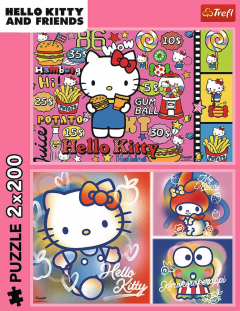 Puzzle 2 x 200 piese - Hello Kitty & Friends