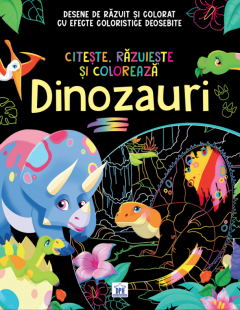 Citeste, razuieste si coloreaza - Dinozauri