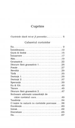 Cabaretul cuvintelor