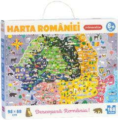 Puzzle 168 piese - Harta Romaniei