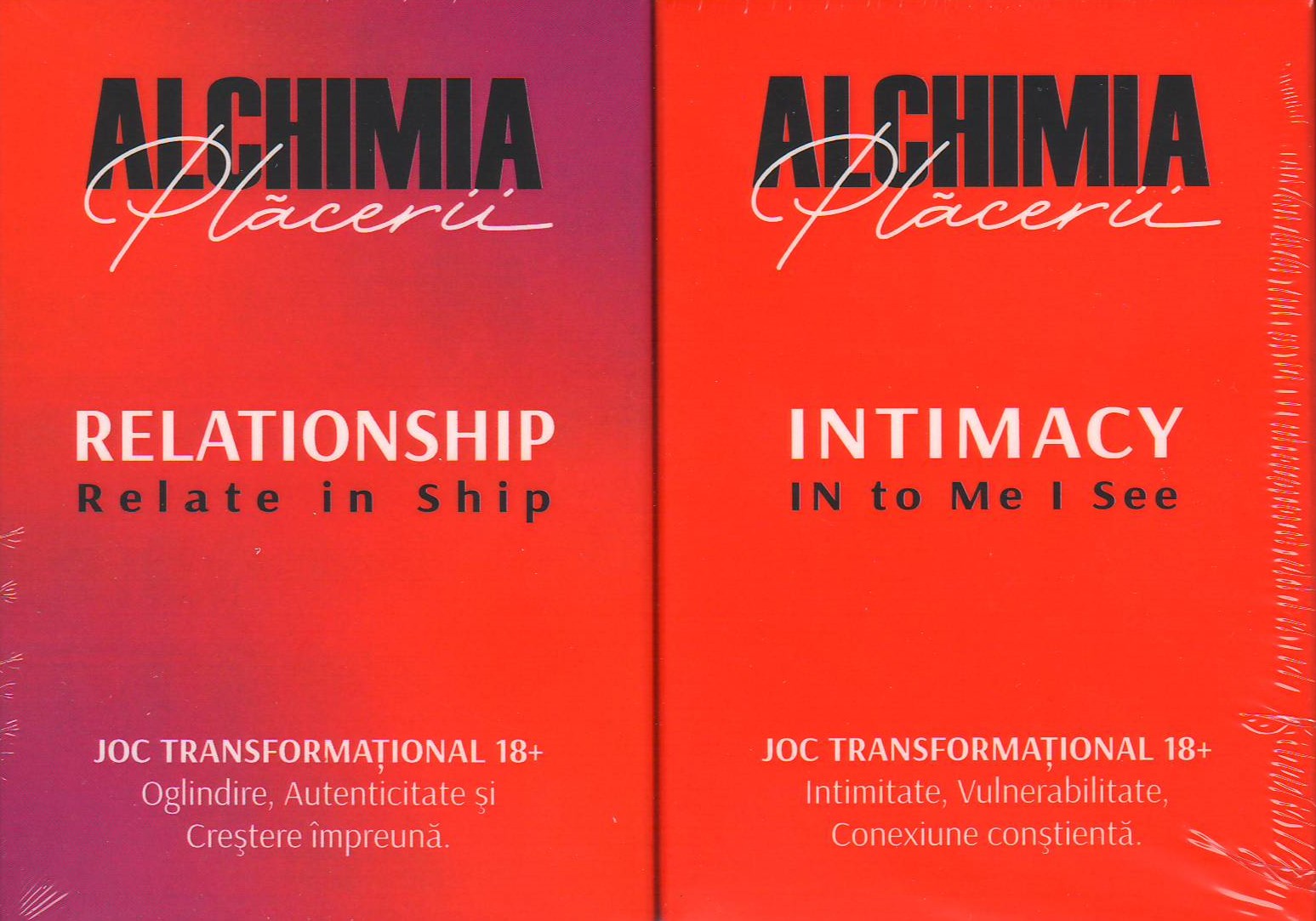 Alchimia placerii. Set Jocuri transformationale Intimacy+Relationship