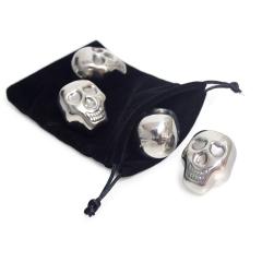 Set 4 cuburi de gheata - Skully metal