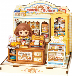 Diorama. Puzzle 3D - Cookii Bunny's Cookie Shop, 182 piese