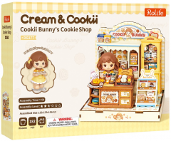 Diorama. Puzzle 3D - Cookii Bunny's Cookie Shop, 182 piese
