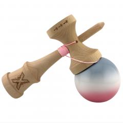Jucarie de indemanare - Kendama - Big Cups Sticky Roz/Alb/Gri