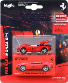 Masinuta metalica - Speed Icons - Ferrari Monza SP1 - Rosu