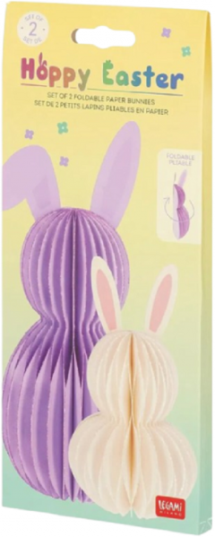 Set  2 iepurasi pliabili - Happy Easter - Bunny