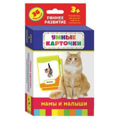 Мамы и малыши. Развивающие карточки 3+