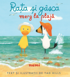 Rata si gasca merg la plaja