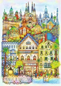 Puzzle - Midnight in Barcelona