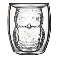 Pahar din sticla 3D Harry Potter (Hedwig)