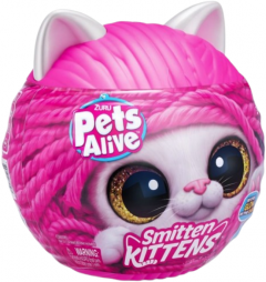 Jucarie de plus interactiva - Smitten Kittens, pisica cu accesorii supriza (mai multe modele-culori, pret pe bucata)