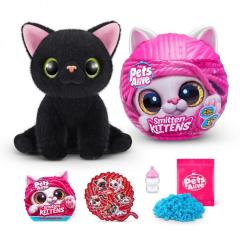 Jucarie de plus interactiva - Smitten Kittens, pisica cu accesorii supriza (mai multe modele-culori, pret pe bucata)