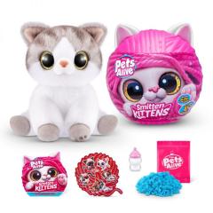 Jucarie de plus interactiva - Smitten Kittens, pisica cu accesorii supriza (mai multe modele-culori, pret pe bucata)