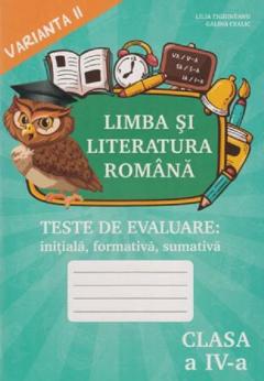 Limba si literatura romana cl.4. Teste. Varianta 1