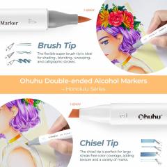 Set 104 markere - Ohuhu - Brush & Chisel