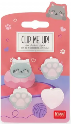 Set 4 agrafe de par - Clip Me Up - Kitty