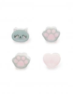 Set 4 agrafe de par - Clip Me Up - Kitty