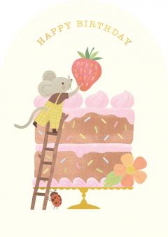Felicitare - Little Mouse Cake Birthday Card