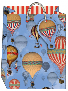 Punga de cadou - Hot Air Balloons - Mediu